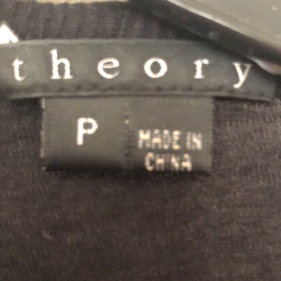 Theory Avey Cardigan Top p Black Lace Floral - Picture 5 of 7